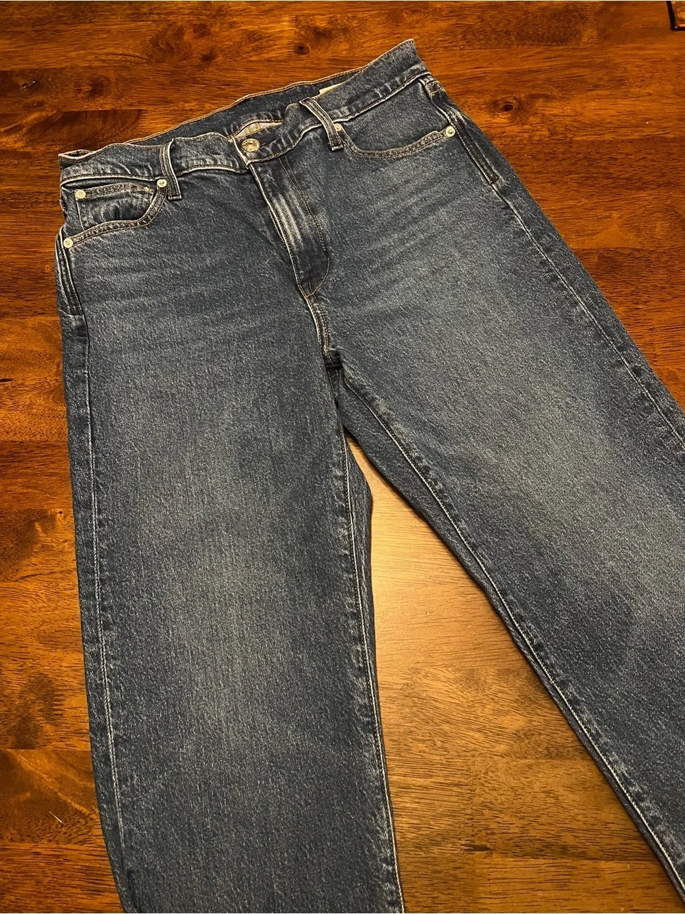 AYR The Lala Jeans Straight Leg True Story Medium Wash Womens 29S Minimalist